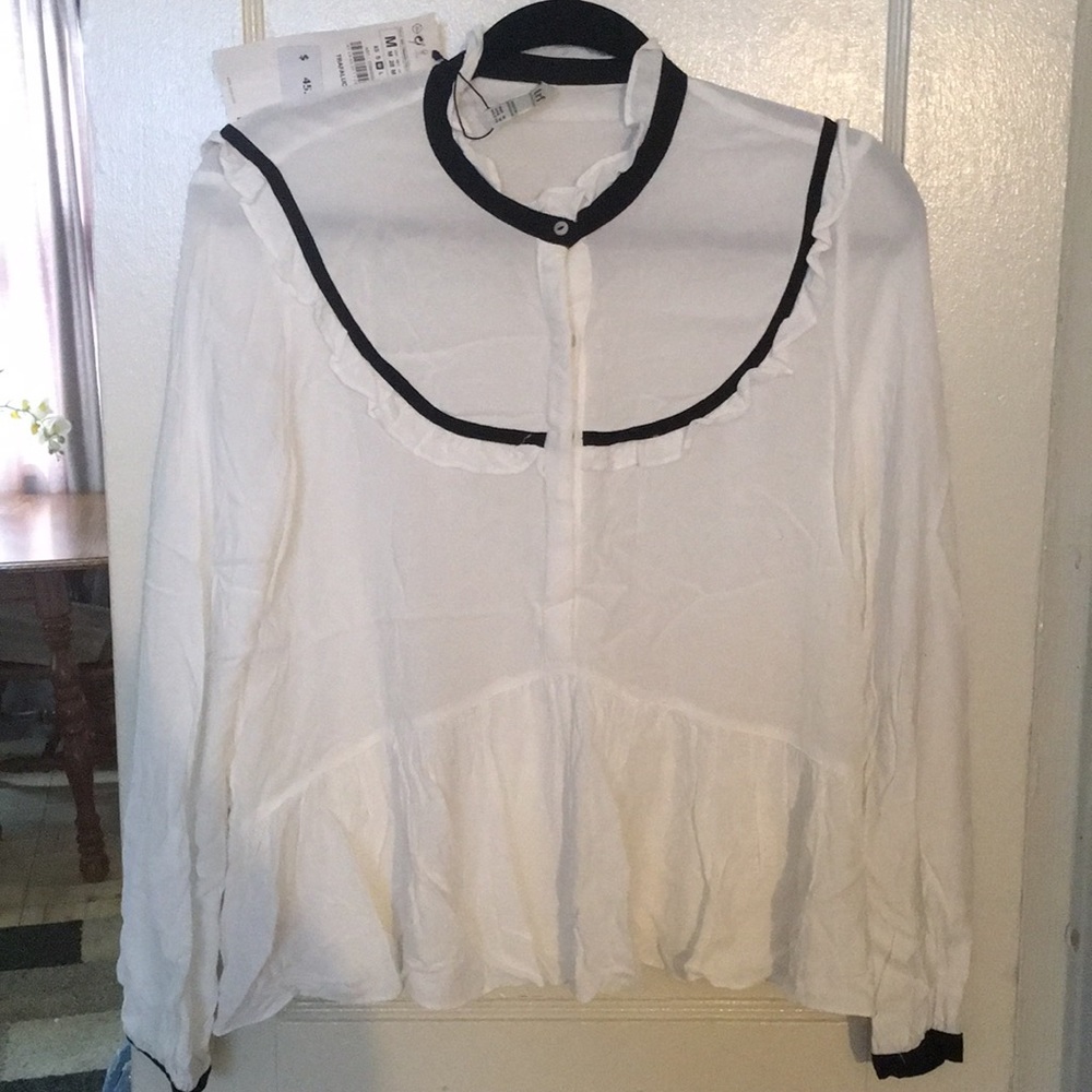 Zara Half Button up shirt